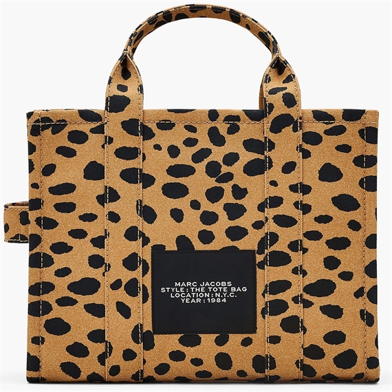 Marc Jacobs The Medium Cheetah Canvas Tote Bag, Black Multi 